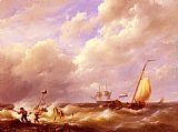 Hermanus Koekkoek Snr A Sea Piece painting